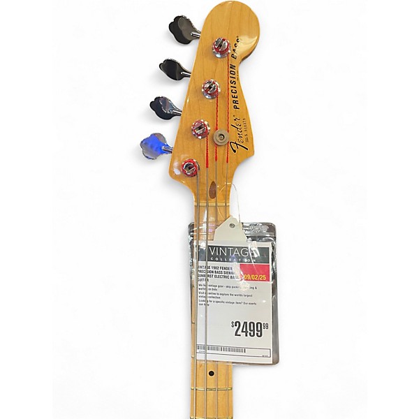 Vintage 1982 Fender Precision Bass Sienna Sunburst Electric Bass Guitar