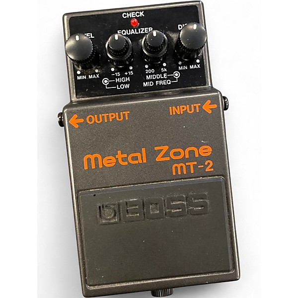 Used BOSS MT2 Metal Zone Distortion Effect Pedal