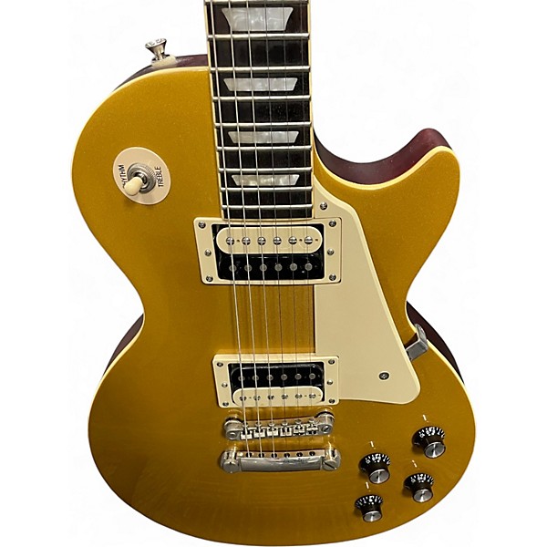 Used Epiphone Custom Shop Les Paul Traditional Pro Gold Top Solid Body Electric Guitar