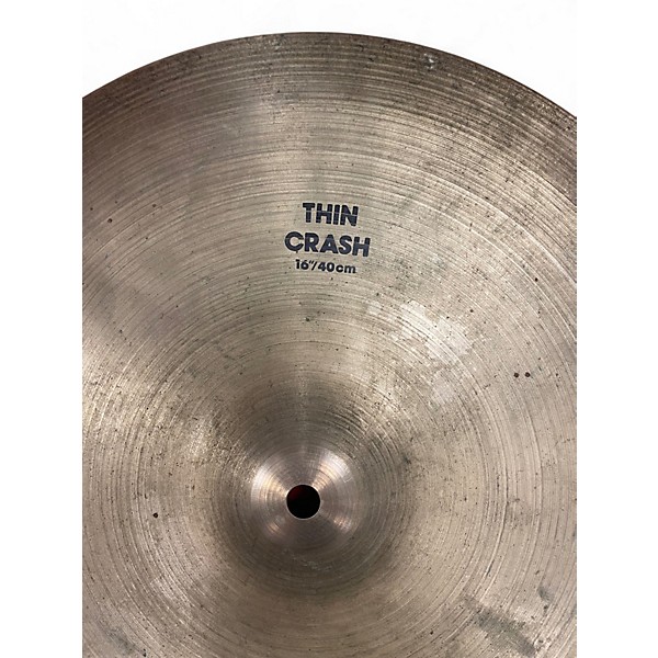 Used Zildjian 16in Thin Crash Cymbal