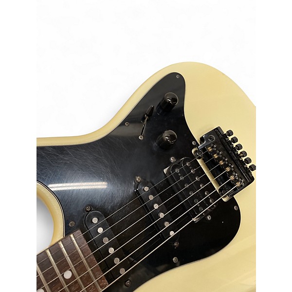 Vintage 1986 Charvel model 3 Antique White Solid Body Electric Guitar