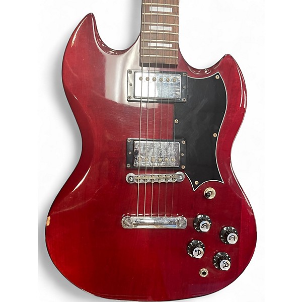 Used DeArmond S67 Red Solid Body Electric Guitar