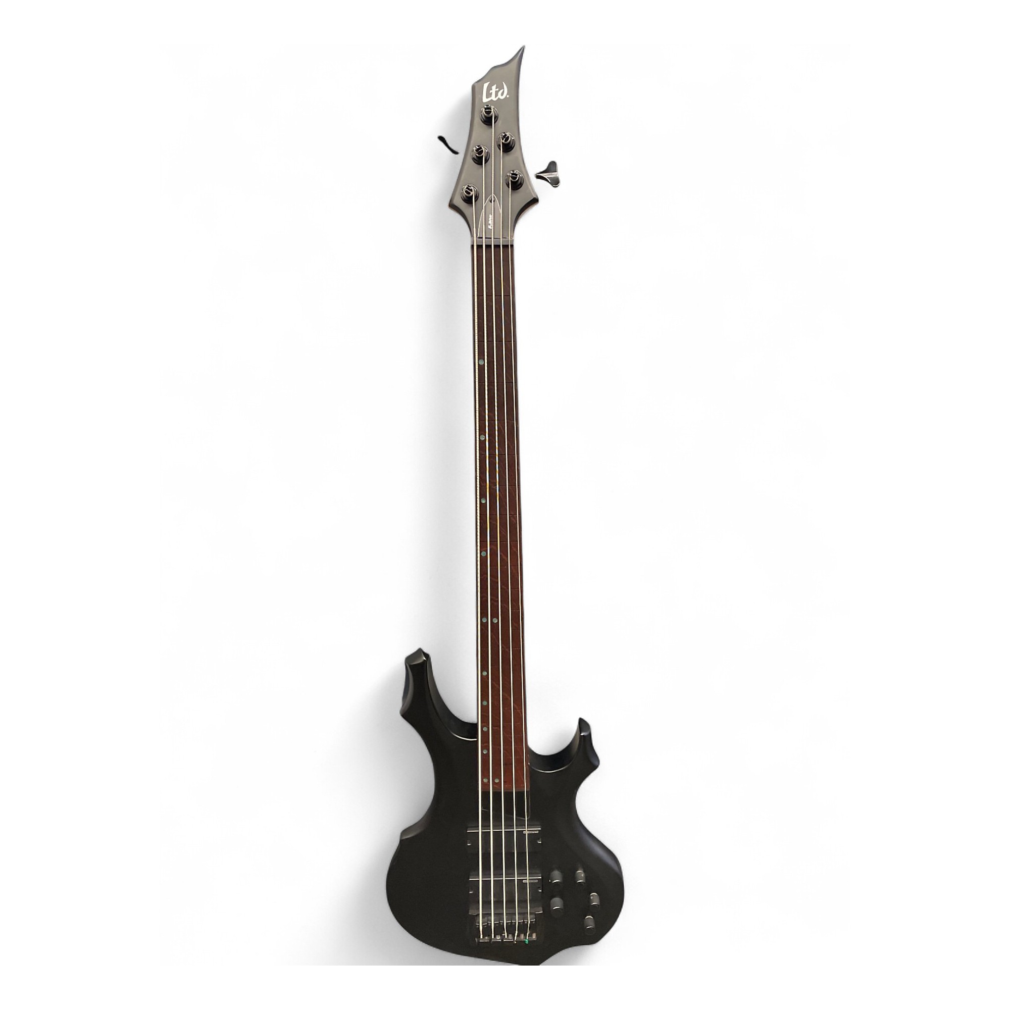 Used ESP LTD F205 5 String Flat Black Electric Bass Guitar