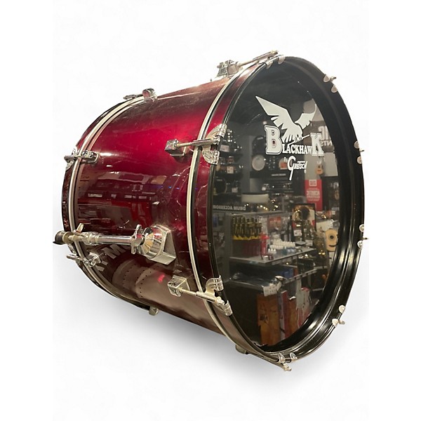 Used Gretsch Drums 5 Piece BlackHawk Red Drum Kit