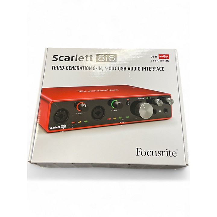DTM・DAW Focusrite Scarlett 8i6 3gen Used Focusrite Scarlett 8i6 Gen 3 Audio Interface | Guitar