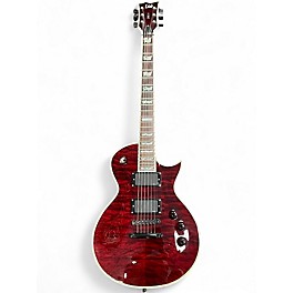 Used ESP EC1000 Deluxe Metallic Red Solid Body Electric Guitar