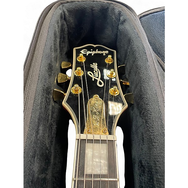 Used Epiphone BB King Lucille Cherry Hollow Body Electric Guitar