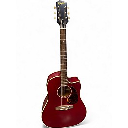 Used Epiphone J45EC Red Acoustic Electric Guitar
