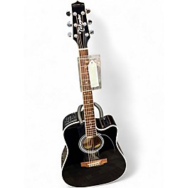 Used 2020 Takamine EF341SC Black Acoustic Electric Guitar