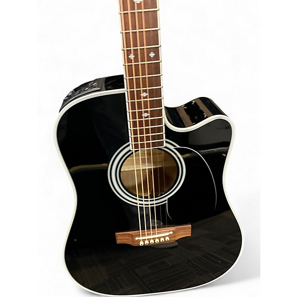 Used 2020 Takamine EF341SC Black Acoustic Electric Guitar