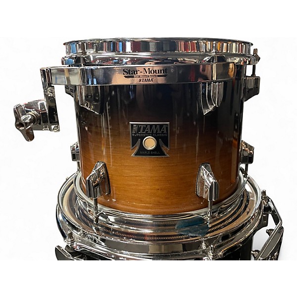 Used TAMA 4 Piece Superstar classic Brown Fade Burst Drum Kit