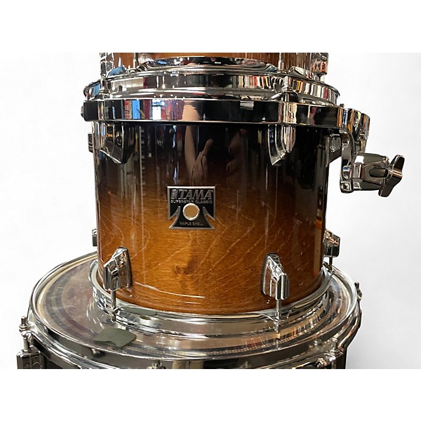 Used TAMA 4 Piece Superstar classic Brown Fade Burst Drum Kit