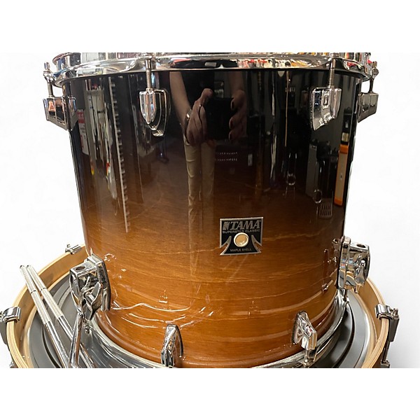 Used TAMA 4 Piece Superstar classic Brown Fade Burst Drum Kit