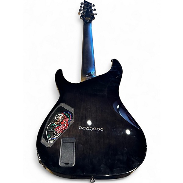 Used Schecter Guitar Research ROB SCALLON C7 MS WHITE BLACK Solid Body Electric Guitar