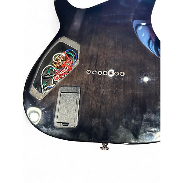 Used Schecter Guitar Research ROB SCALLON C7 MS WHITE BLACK Solid Body Electric Guitar