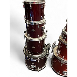 Used Pearl 4 Piece Forum Metallic Red Drum Kit