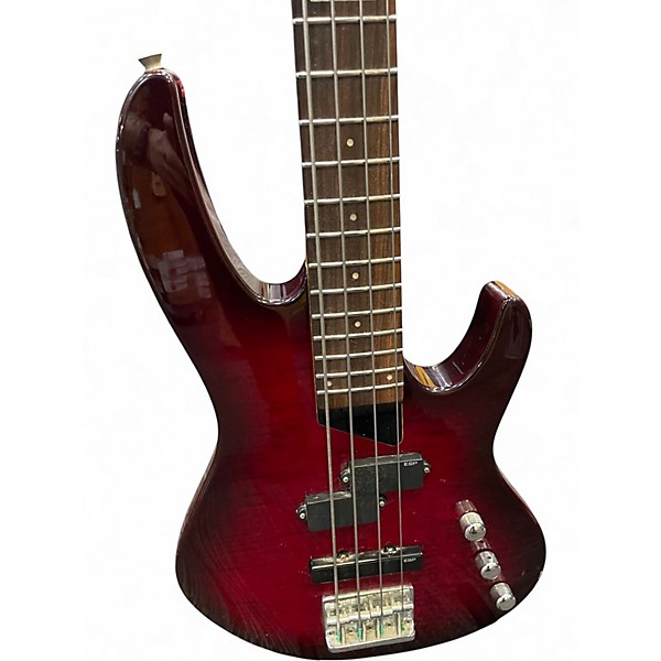 Used ESP LTD B50 Burgundy Electric Bass Guitar
