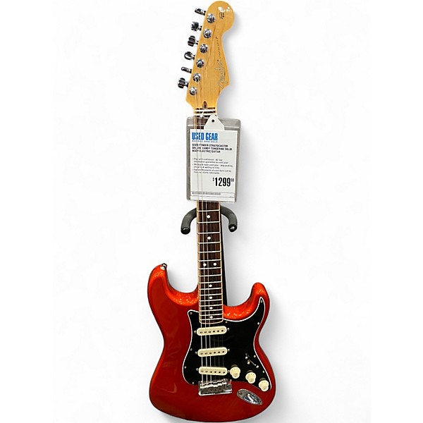 Used Fender Stratocaster Deluxe Candy Tangerine Solid Body Electric Guitar