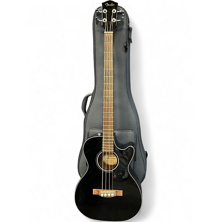 Used Fender CB-60SCE Black Acoustic Bass Guitar Black