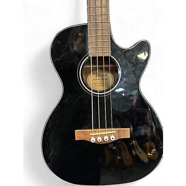 Used Fender CB-60SCE Black Acoustic Bass Guitar