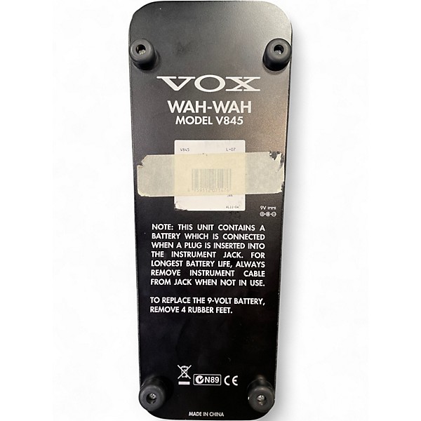 ギター VOX V845 Amazon.com: Vox V845 Classic Wah Guitar Effects Pedal w/All