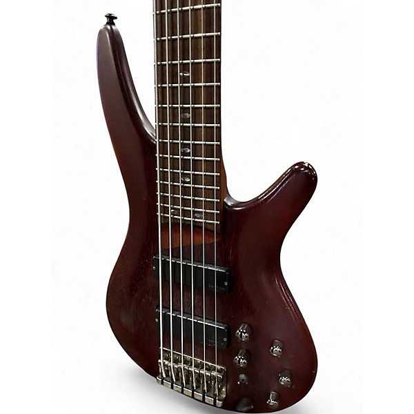Used Ibanez  SR506 Brown Mahogany Electric Bass Guitar