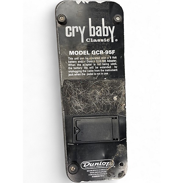 Used Dunlop GCB95F Crybaby Classic Wah With Fasel Inductor Effect Pedal