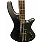 Used Schecter Guitar Research STILETTO STEALTH Black Electric Bass Guitar