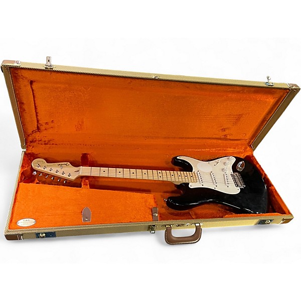 Used Fender Artist Series Eric Clapton Stratocaster Black Solid Body Electric Guitar