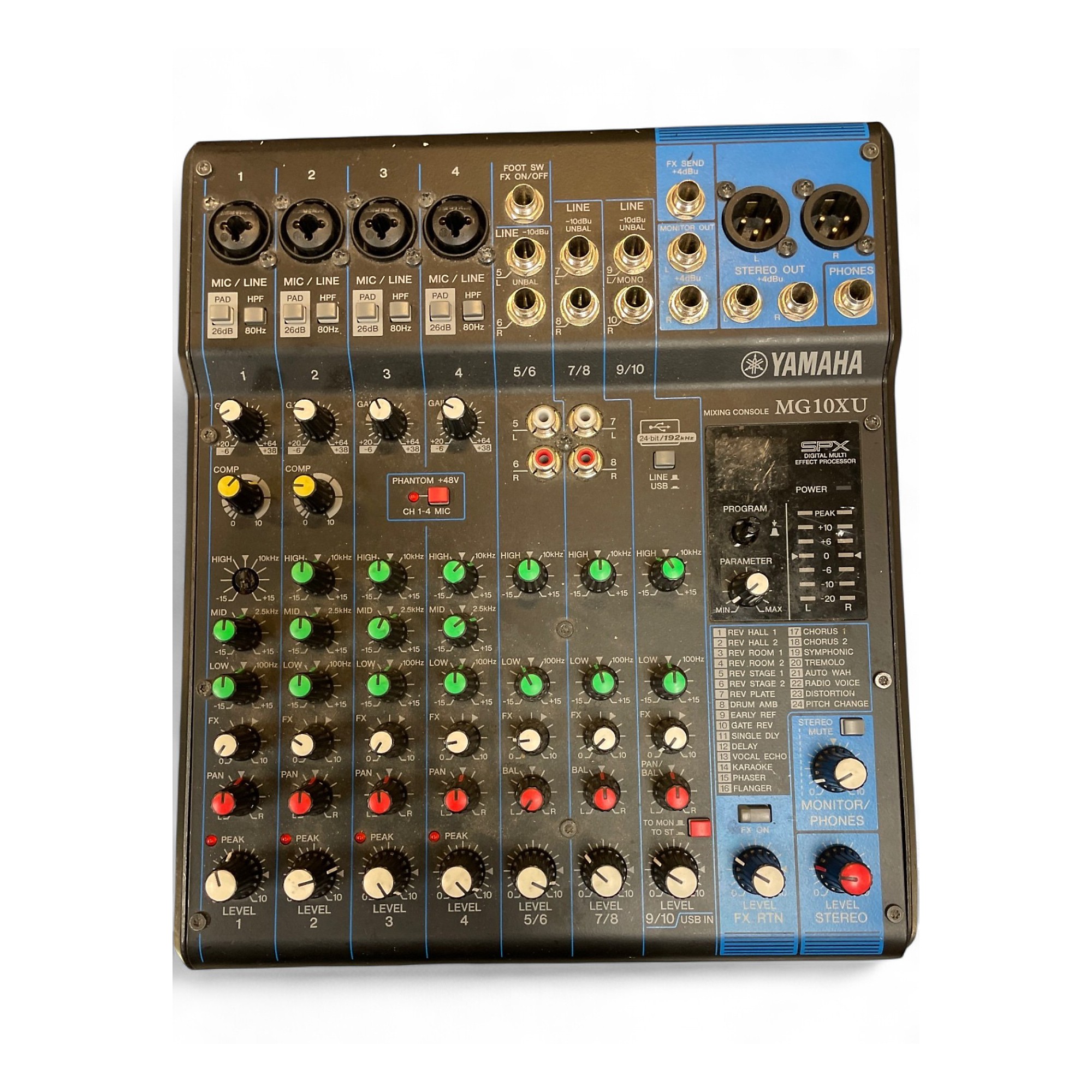 MG10XU YAMAHA 不具合なし Used Yamaha MG10XU 10 Channel Mixer with Effects Unpowered Mixer