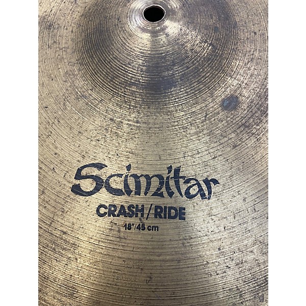 Used Zildjian 18in Scimitar Crash Ride Cymbal