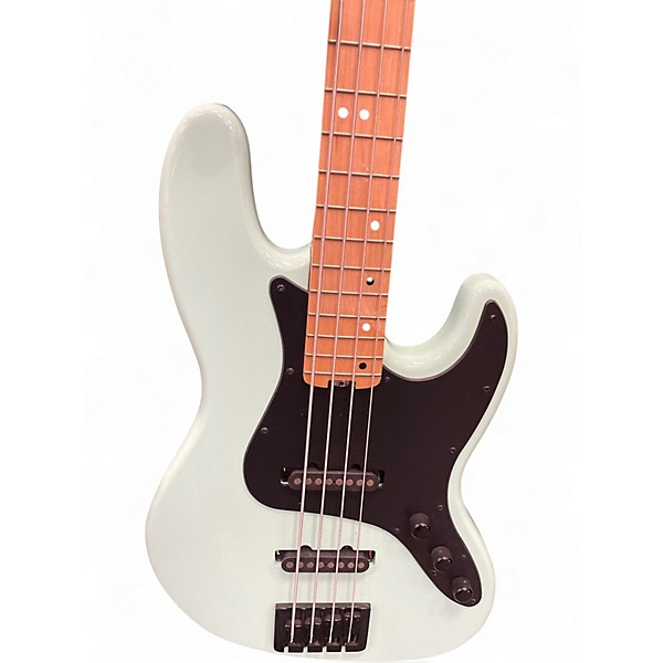 Used Schecter Guitar Research J4 Seafoam Green Electric Bass Guitar