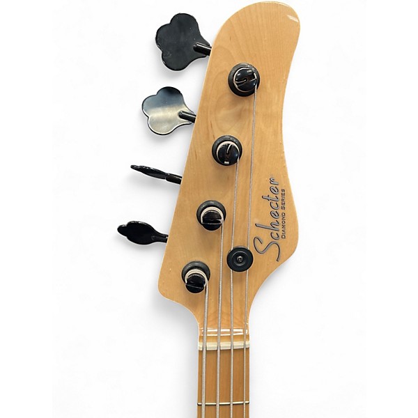 Used Schecter Guitar Research J4 Seafoam Green Electric Bass Guitar