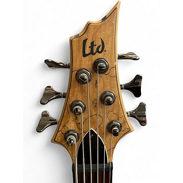 Used ESP LTD B206SM 6 String Natural Electric Bass Guitar
