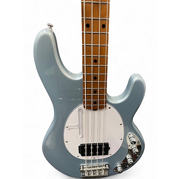 Used Sterling by Music Man Ray34 Blue Electric Bass Guitar