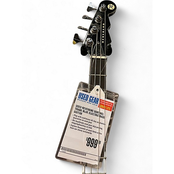 Used Reverend SENTINEL Trans Blue Electric Bass Guitar