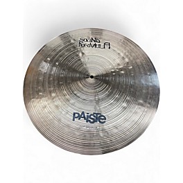 Used Paiste 20in SOUND FORMULA FLATRIDE Cymbal