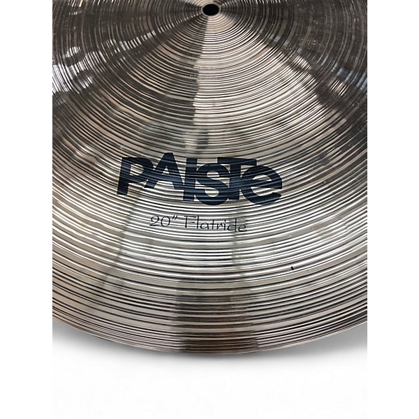 Used Paiste 20in SOUND FORMULA FLATRIDE Cymbal