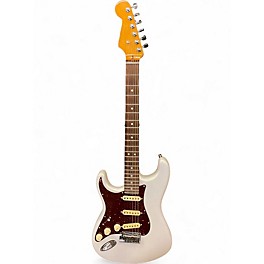 Used 2024 Fender American Ultra Stratocaster LH ARCTIC PEARL Electric Guitar