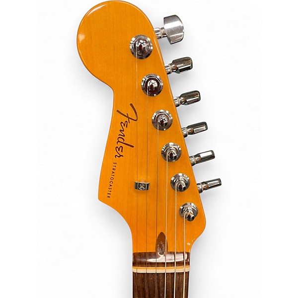 Used 2024 Fender American Ultra Stratocaster LH ARCTIC PEARL Electric Guitar
