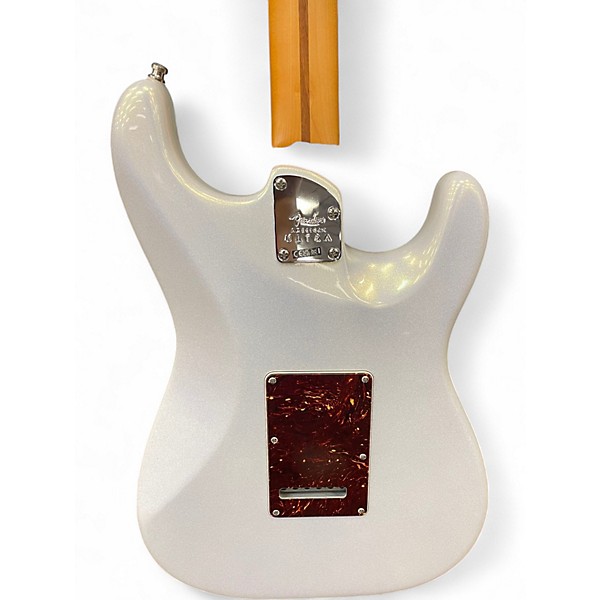 Used 2024 Fender American Ultra Stratocaster LH ARCTIC PEARL Electric Guitar