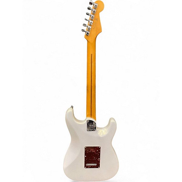 Used 2024 Fender American Ultra Stratocaster LH ARCTIC PEARL Electric Guitar