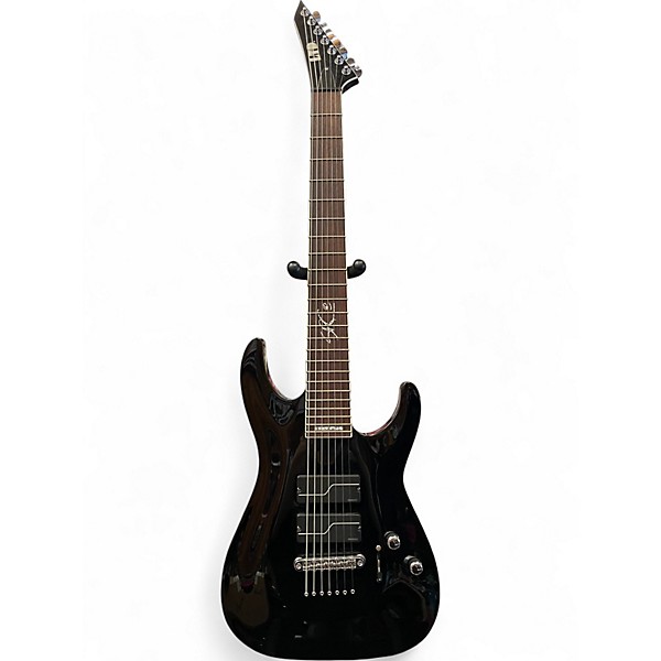 Used ESP LTD SC-607B Black Baritone Guitars