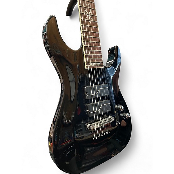 Used ESP LTD SC-607B Black Baritone Guitars