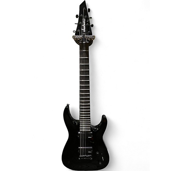 Used Jackson JS22-7 Dinky 7 String Black Solid Body Electric Guitar