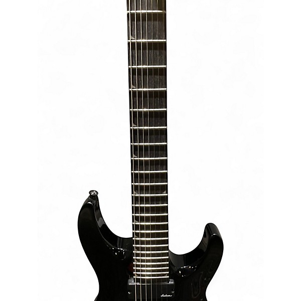 Used Jackson JS22-7 Dinky 7 String Black Solid Body Electric Guitar