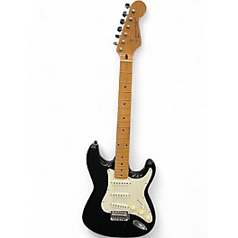 Used 1998 Squier Ii Standard Stratocaster Black Solid Body Electric Guitar