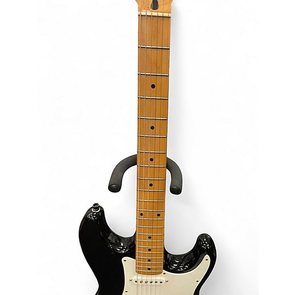 Used 1998 Squier Ii Standard Stratocaster Black Solid Body Electric Guitar