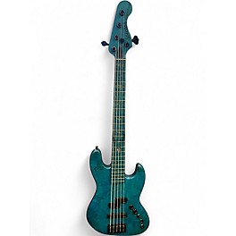 Used Spector Coda5 DLX Ish Limited  Limited Coral Blue Electric Bass Guitar