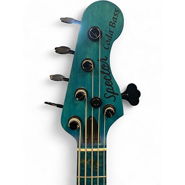 Used Spector Coda5 DLX Ish Limited  Limited Coral Blue Electric Bass Guitar